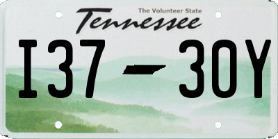 TN license plate I3730Y