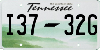 TN license plate I3732G