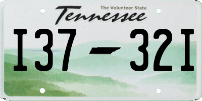 TN license plate I3732I