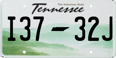 TN license plate I3732J