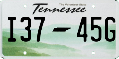 TN license plate I3745G