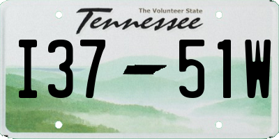 TN license plate I3751W