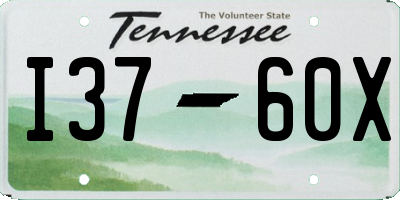 TN license plate I3760X