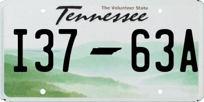 TN license plate I3763A