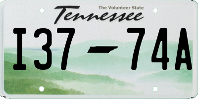 TN license plate I3774A