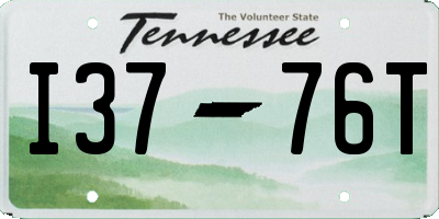 TN license plate I3776T