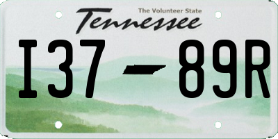 TN license plate I3789R