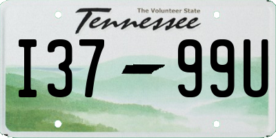 TN license plate I3799U