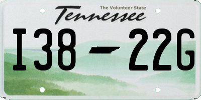 TN license plate I3822G