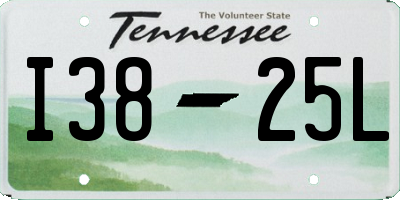 TN license plate I3825L