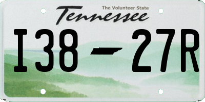 TN license plate I3827R