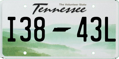 TN license plate I3843L