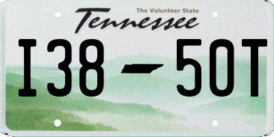 TN license plate I3850T