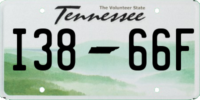 TN license plate I3866F