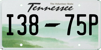 TN license plate I3875P