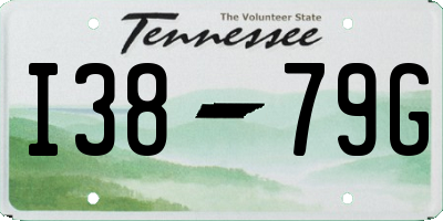 TN license plate I3879G