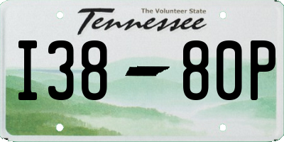 TN license plate I3880P