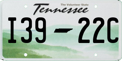 TN license plate I3922C