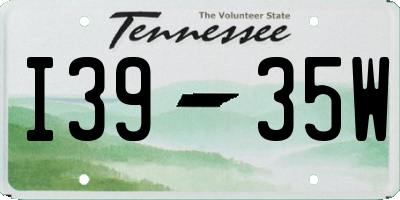TN license plate I3935W