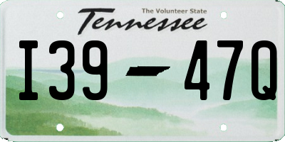 TN license plate I3947Q