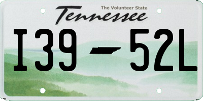 TN license plate I3952L