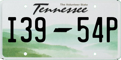 TN license plate I3954P