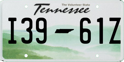 TN license plate I3961Z