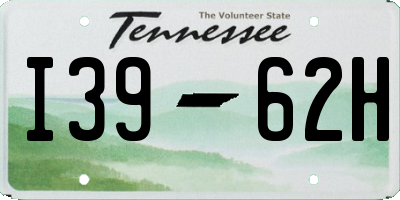 TN license plate I3962H