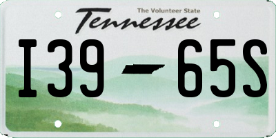 TN license plate I3965S