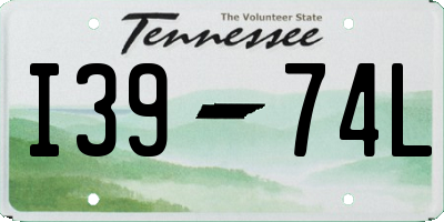 TN license plate I3974L