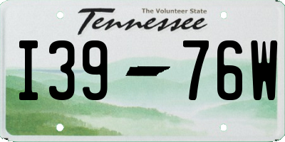 TN license plate I3976W