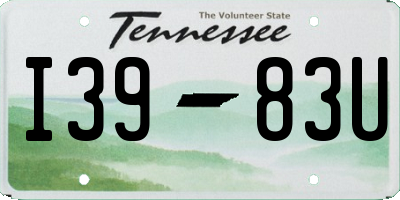 TN license plate I3983U