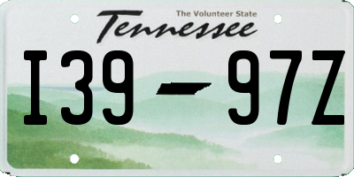 TN license plate I3997Z