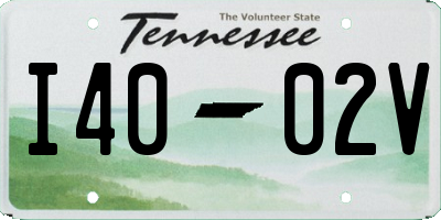 TN license plate I4002V