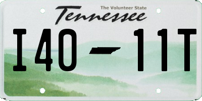 TN license plate I4011T
