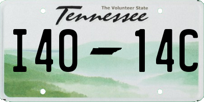 TN license plate I4014C