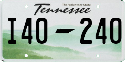 TN license plate I4024O