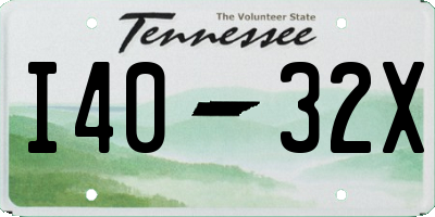 TN license plate I4032X