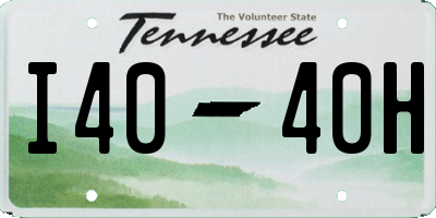 TN license plate I4040H