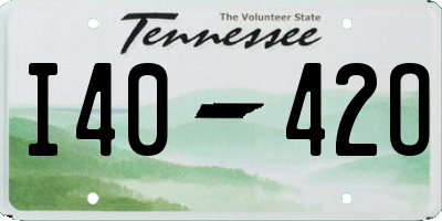 TN license plate I4042O