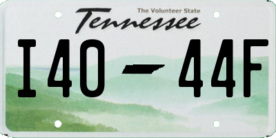 TN license plate I4044F