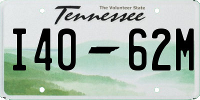 TN license plate I4062M
