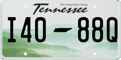 TN license plate I4088Q