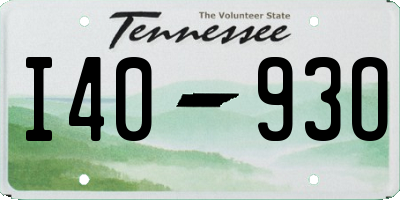 TN license plate I4093O