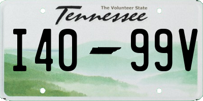 TN license plate I4099V