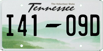 TN license plate I4109D