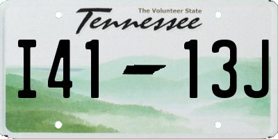 TN license plate I4113J