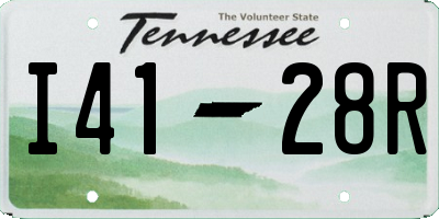TN license plate I4128R