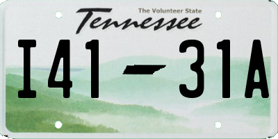 TN license plate I4131A