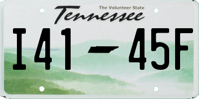 TN license plate I4145F